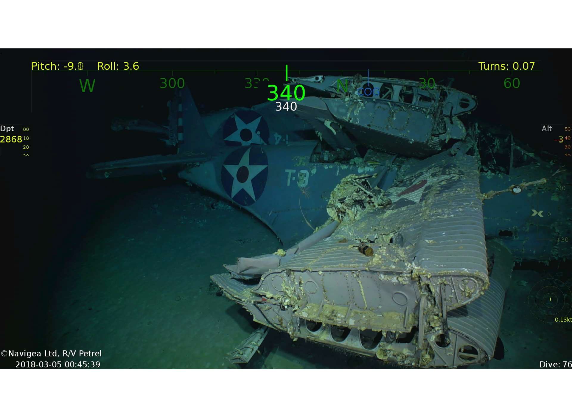 Research Vessel Discovers USS Lexington That Was Sank at Coral Sea